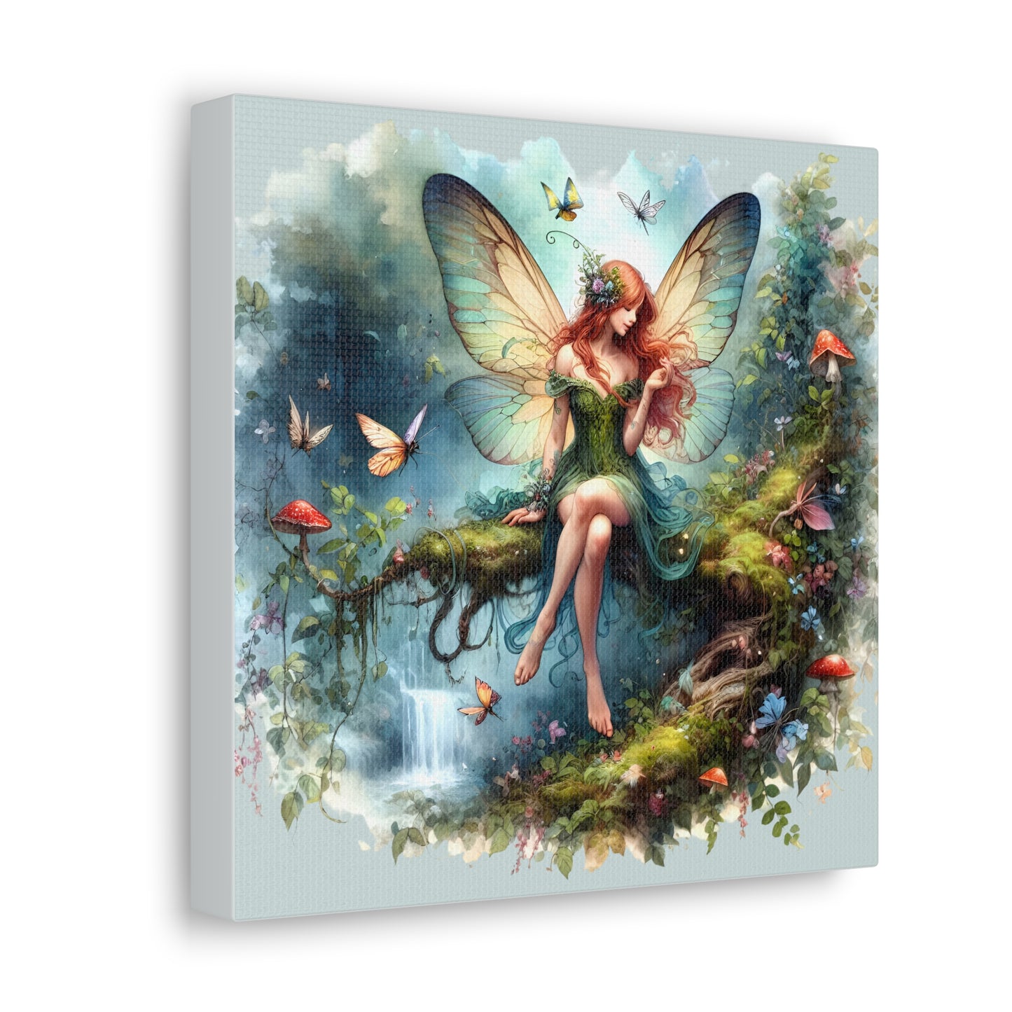 Fairy Canvas Print - Mystical Artwork, Ethereal Woodland Scene