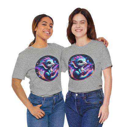 Baby Dragon T-Shirt - Whimsical Creature Art Tee, Unisex, Soft Cotton - Perfect for Fantasy and Dragon Enthusiasts