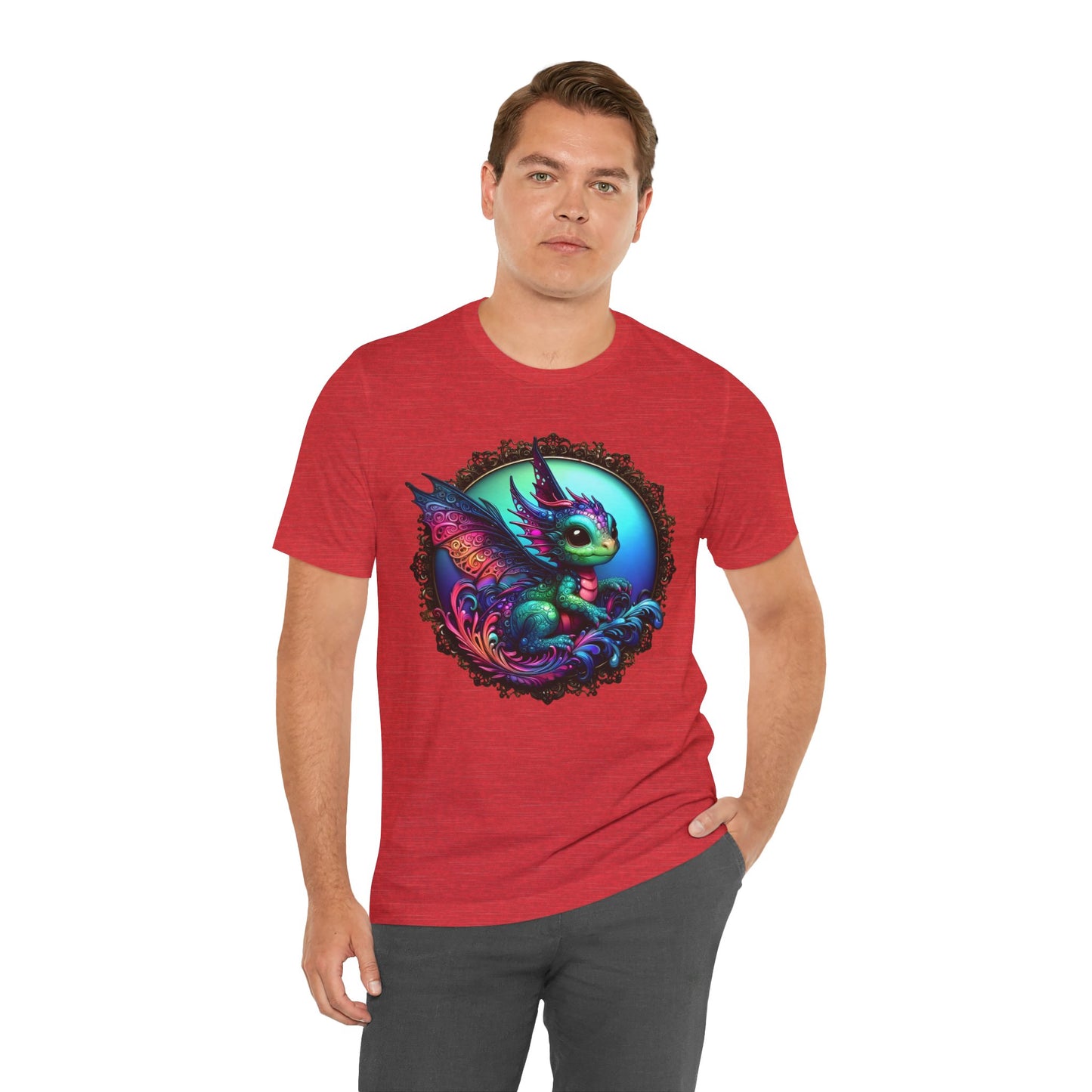 Baby Dragon T-Shirt - Whimsical Creature Art Tee, Unisex, Soft Cotton - Perfect for Fantasy and Dragon Enthusiasts