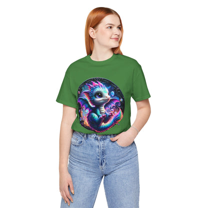 Baby Dragon T-Shirt - Whimsical Creature Art Tee, Unisex, Soft Cotton - Perfect for Fantasy and Dragon Enthusiasts