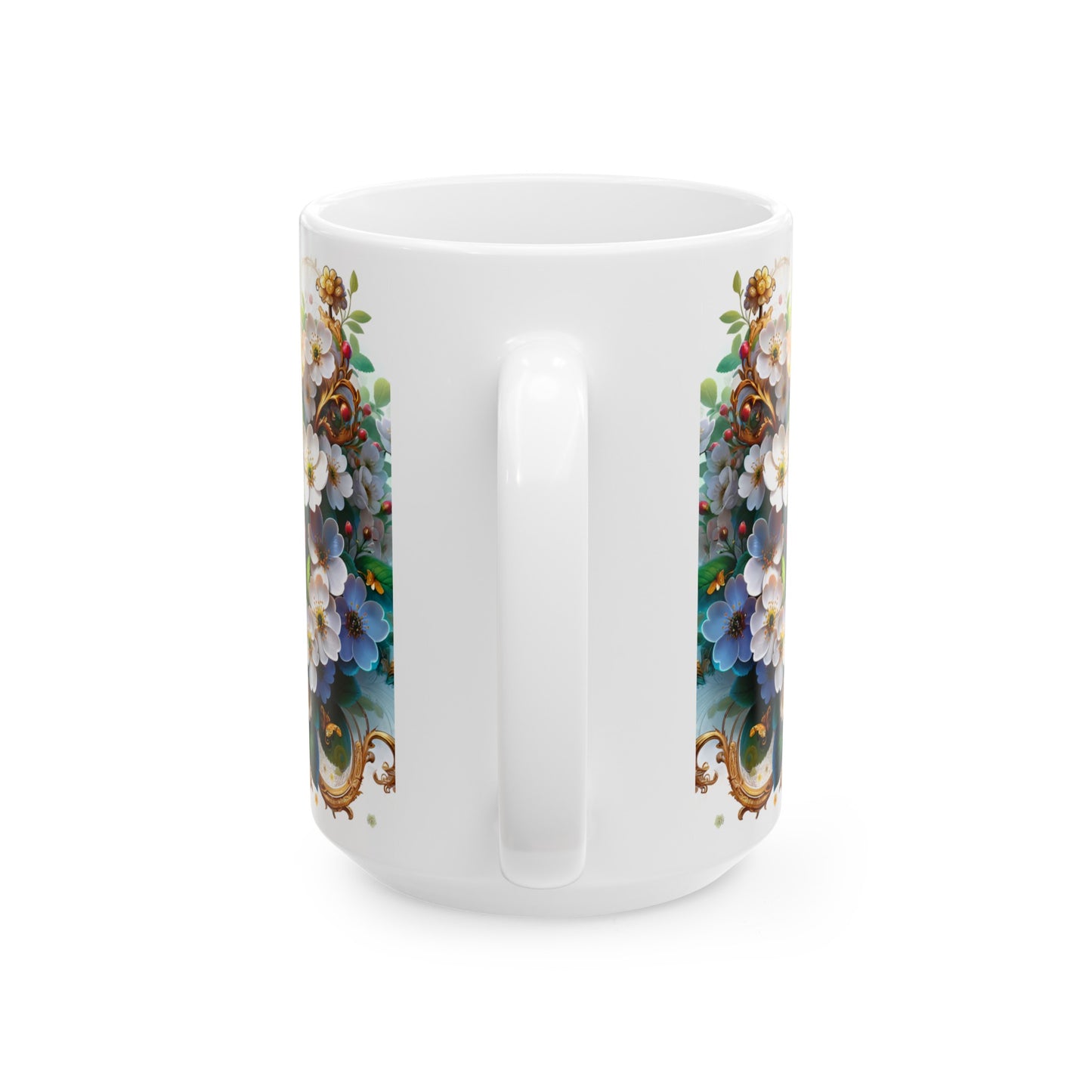 Birth Flower Mug, May - Hawthorn, Protection and Happiness